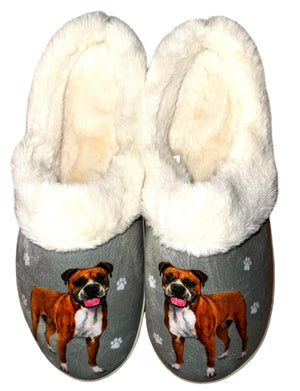 SNUGGS Memory Foam BOXER Dog Non Slip Slippers (Choose Size) By E&S Pets