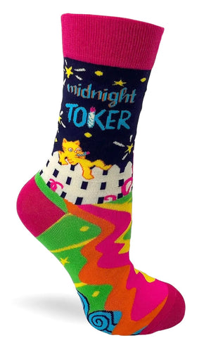 FABDAZ BRAND LADIES ‘MIDNIGHT TOKER’ SOCKS