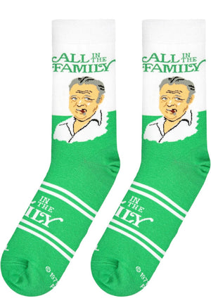 ALL IN THE FAMILY TV SHOW MEN’S ARCHIE BUNKER SOCKS COOL SOCKS BRAND