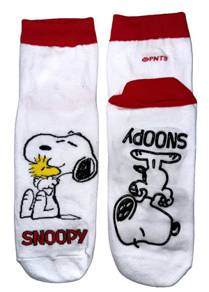 PEANUTS Ladies Gripper Bottom Ankle Socks (CHOOSE PATTERN) - Novelty Socks And Slippers