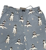 COMFIES UNISEX SIBERIAN HUSKY PAJAMA BOTTOMS E&S PETS (CHOOSE SIZE) - Novelty Socks And Slippers