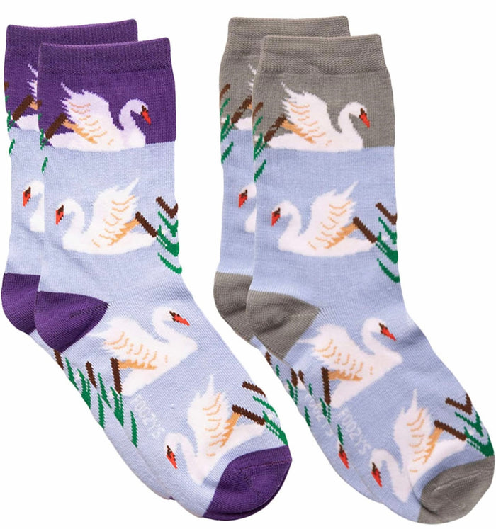FOOZYS Brand Ladies SWANS 2 Pair Of Socks