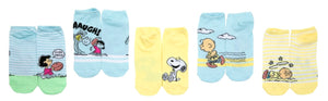 PEANUTS Ladies 5 Pair Of No Show Socks LUCY & CHARLIE BROWN FOOTBALL - Novelty Socks And Slippers