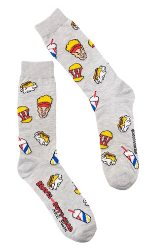 BEAVIS & BUTT-HEAD Men’s Socks BURGER WORLD EMPLOYEES - Novelty Socks And Slippers