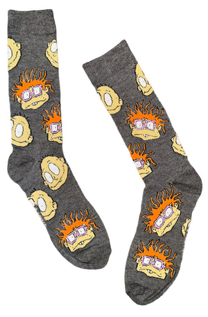 RUGRATS Men’s Socks CHUCKIE & TOMMY PICKLES (CHOOSE COLOR)