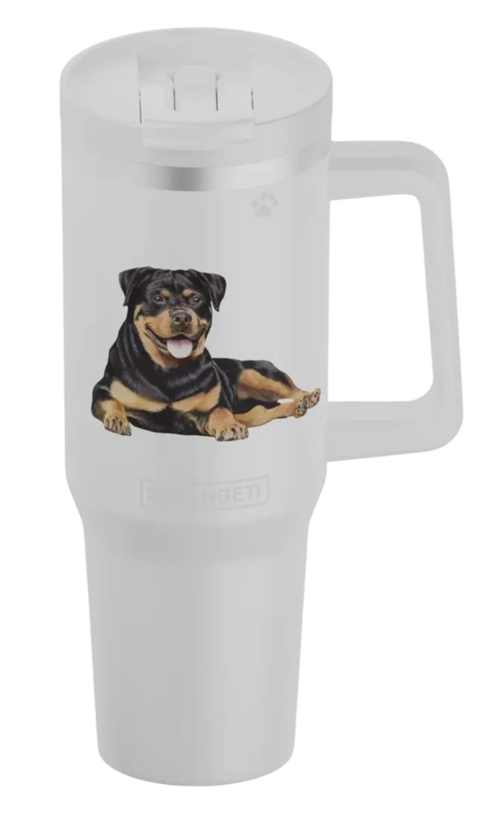 ROTTWEILER Dog 40 Oz. Stainless Steel Ultimate Hot & Cold Tumbler