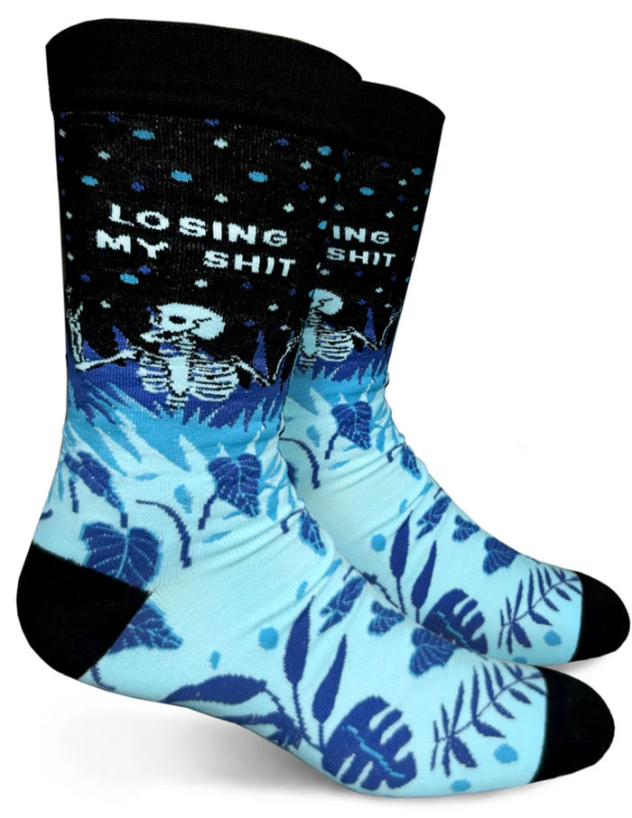 GROOVY THINGS Brand Men’s LOSING MY SHIT Socks