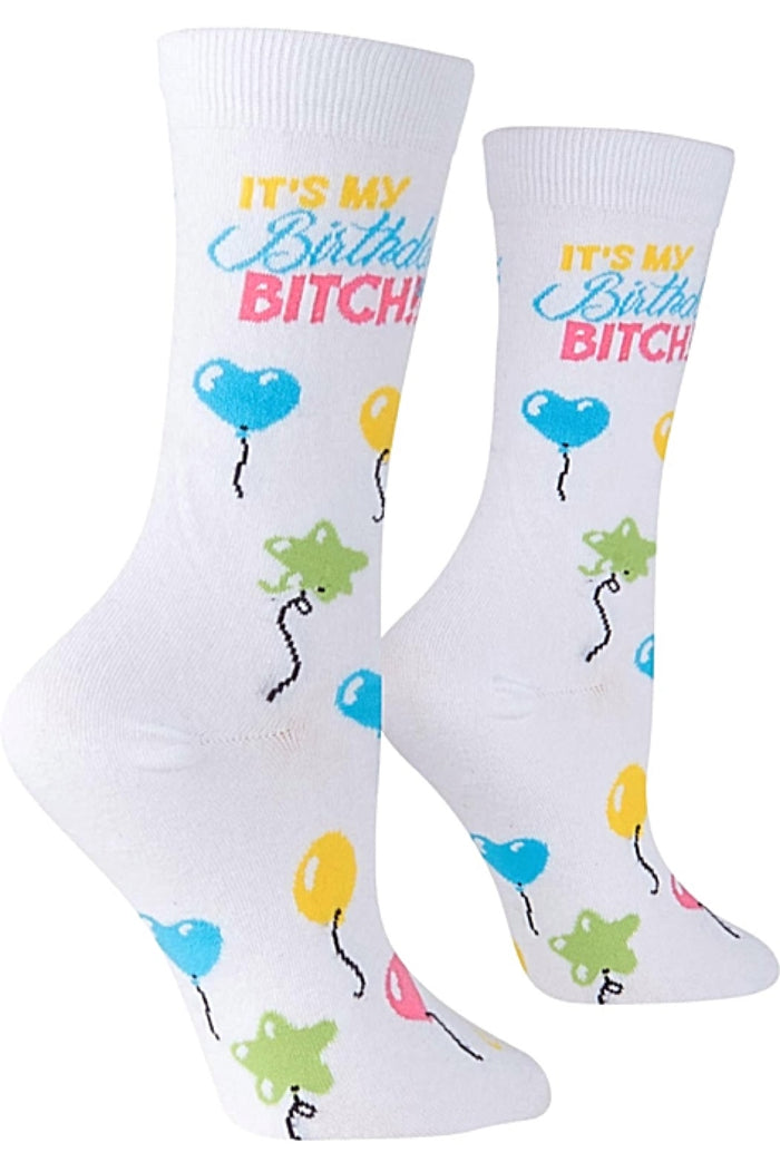 COOL SOCKS BRAND Ladies BIRTHDAY Socks 'IT’S MY BIRTHDAY BITCH’