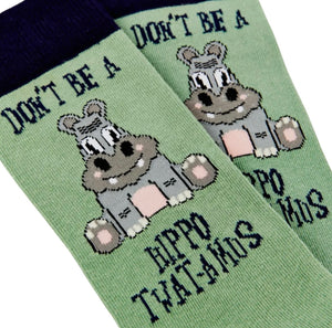 URBAN ECCENTRIC Unisex DON'T BE A HIPPO-TWAT-AMOS Socks