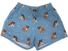 COMFIES LOUNGE PJ SHORTS Ladies BOXER Dog By E&S PETS - Novelty Socks And Slippers