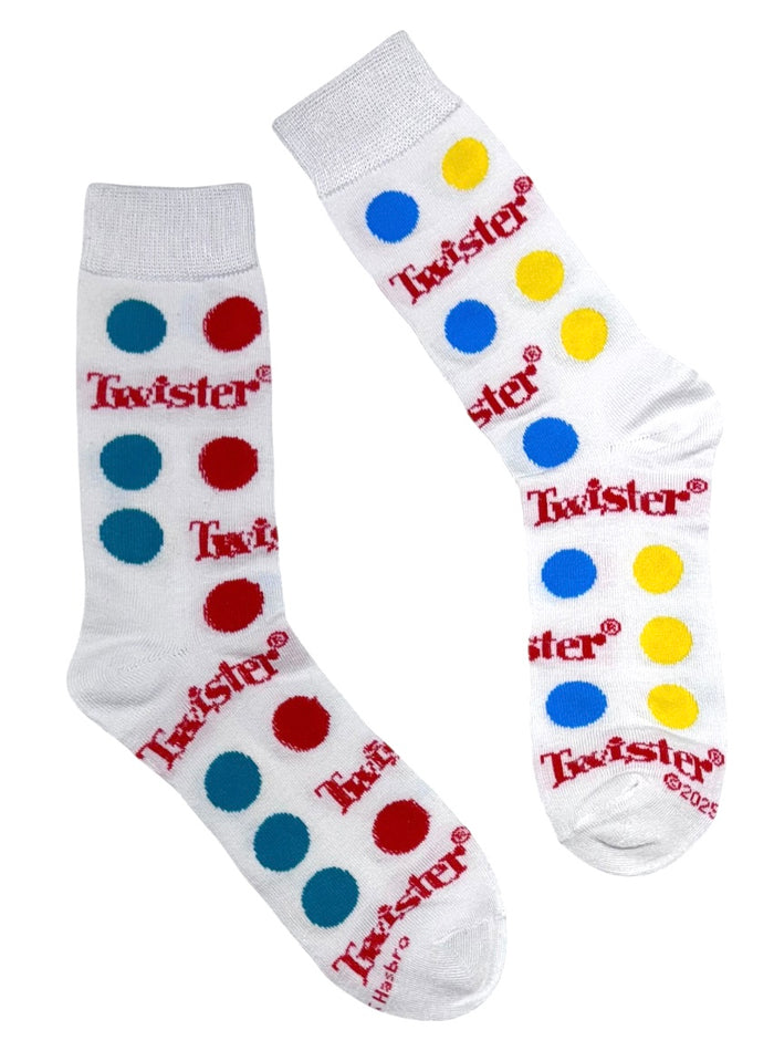 HASBRO TWISTER Board Game Men’s Socks ODD SOX Brand