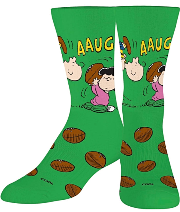 PEANUTS Unisex CHARLIE BROWN FOOTBALL With LUCY COOL SOCKS Brand