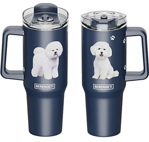 BICHON FRISE DOG SERENGETI 40 Oz. Stainless Steel Ultimate Hot & Cold Tumbler, By E&S PETS - Novelty Socks for Less