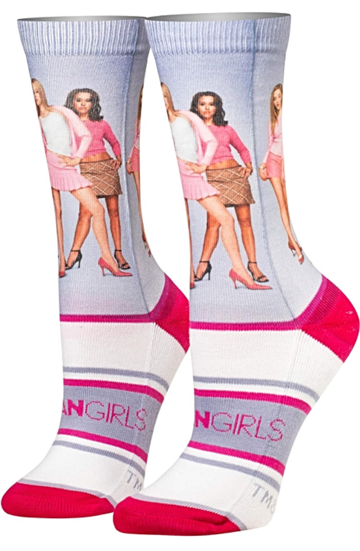 MEAN GIRLS MOVIE LADIES SUBLIMATED SOCKS ‘THE PLASTICS’ COOL SOCKS Brand