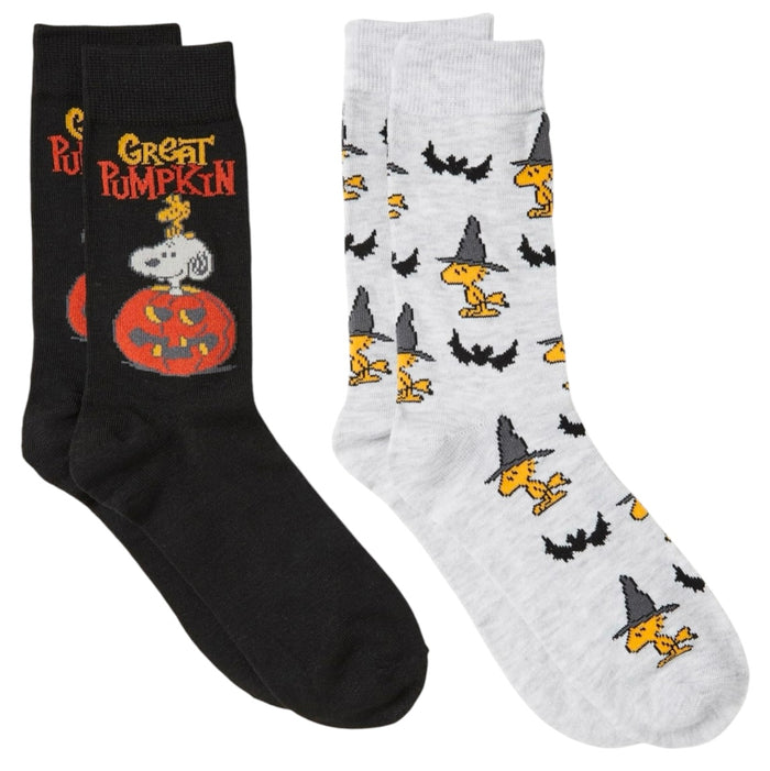 PEANUTS Men’s HALLOWEEN 2 Pair Of Socks ‘GREAT PUMPKIN’