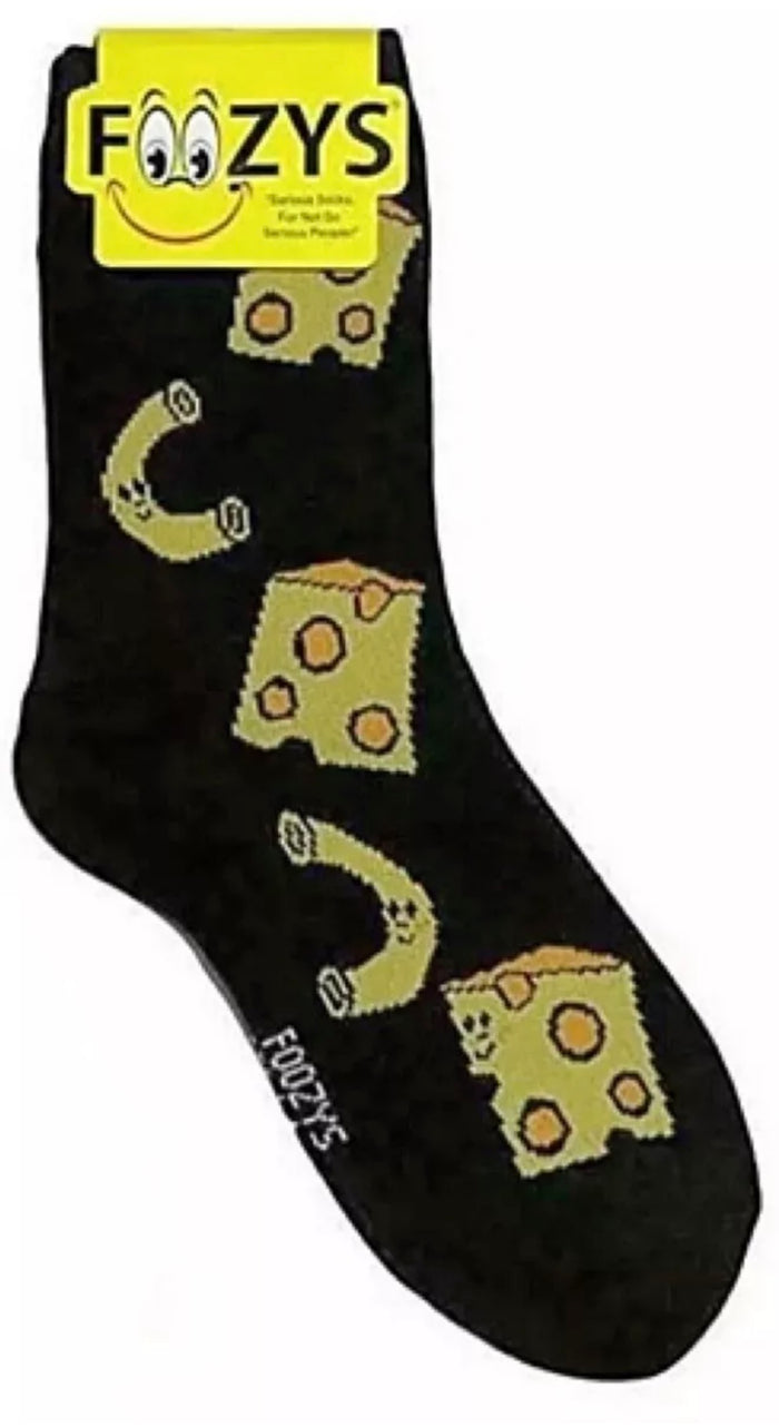 FOOZYS Brand Ladies MACARONI & CHEESE Socks