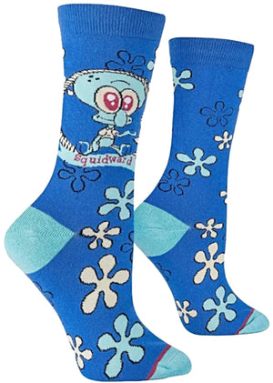 COOL SOCKS BRAND Ladies Spongebob Squarepants Socks 'BABY SQUIDWARD' - Novelty Socks for Less