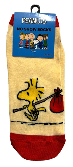 PEANUTS Ladies 1 Pair Of No Show Socks (CHOOSE PATTERN) - Novelty Socks And Slippers