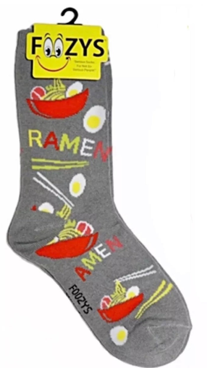 FOOZYS Brand Ladies RAMEN NOODLE SOUP Socks