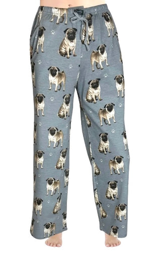 COMFIES UNISEX PUG DOG PAJAMA BOTTOMS E&S PETS (CHOOSE SIZE)