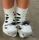 BOOGIE TOES Baby Unisex ZEBRA Rattle Gripper Bottom Socks By Piero Liventi - Novelty Socks And Slippers