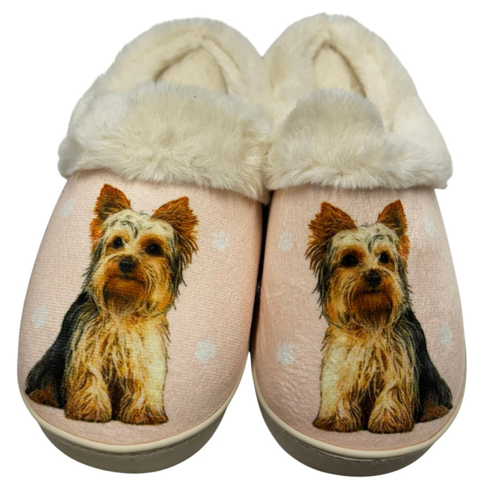 SNUGGS Memory Foam YORKIE Dog Non Slip Slippers By E&S Pets (Choose Size)