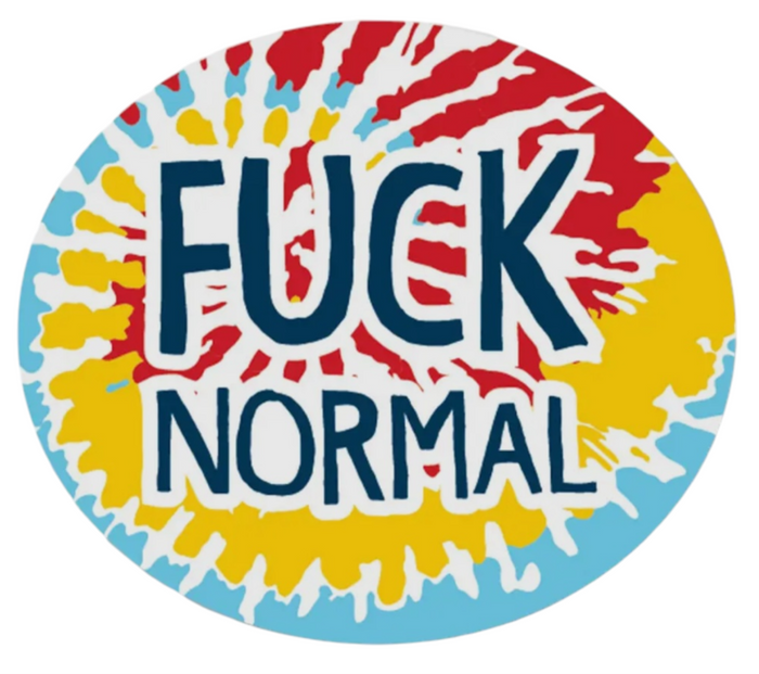 FUNATIC Brand FUCK NORMAL Vinyl Sticker