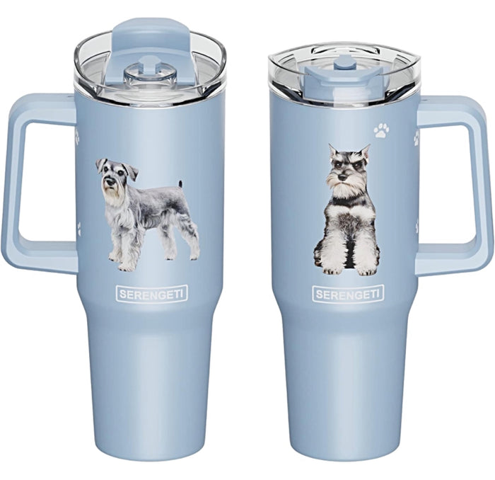 SCHNAUZER Dog SERENGETI 40 Oz. Stainless Steel Ultimate Hot & Cold Tumbler