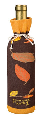 PRIMITIVES BY KATHY ALCOHOL WINE BOTTLE SOCK ‘THANKFUL GRATEFUL BLESSED’ - Novelty Socks for Less