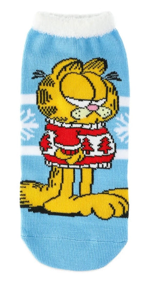 GARFIELD & ODIE Ladies Christmas 3 Pair Of No Show Socks