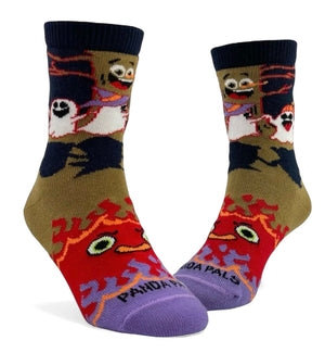 SPOOKY GHOST PARTY Unisex Kids Halloween Socks Kids Age 3-5 Sock Panda Brand - Novelty Socks And Slippers