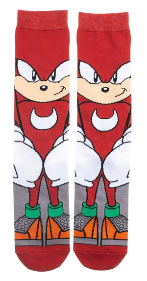 SONIC THE HEDGEHOG Men’s KNUCKLES 360 Socks BIOWORLD Brand