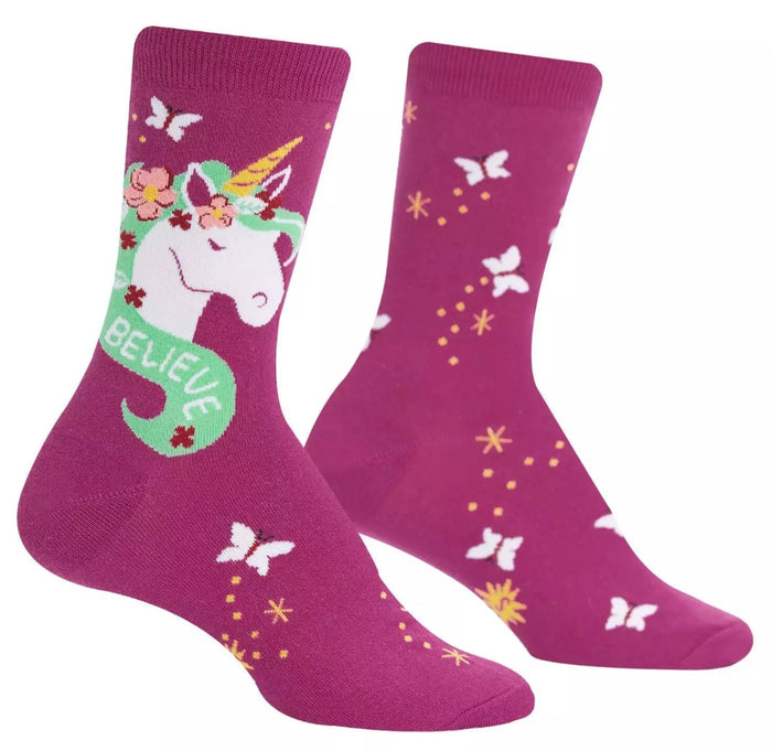 SOCK IT TO ME BRAND LADIES UNICORN SOCKS ‘BELIEVE’