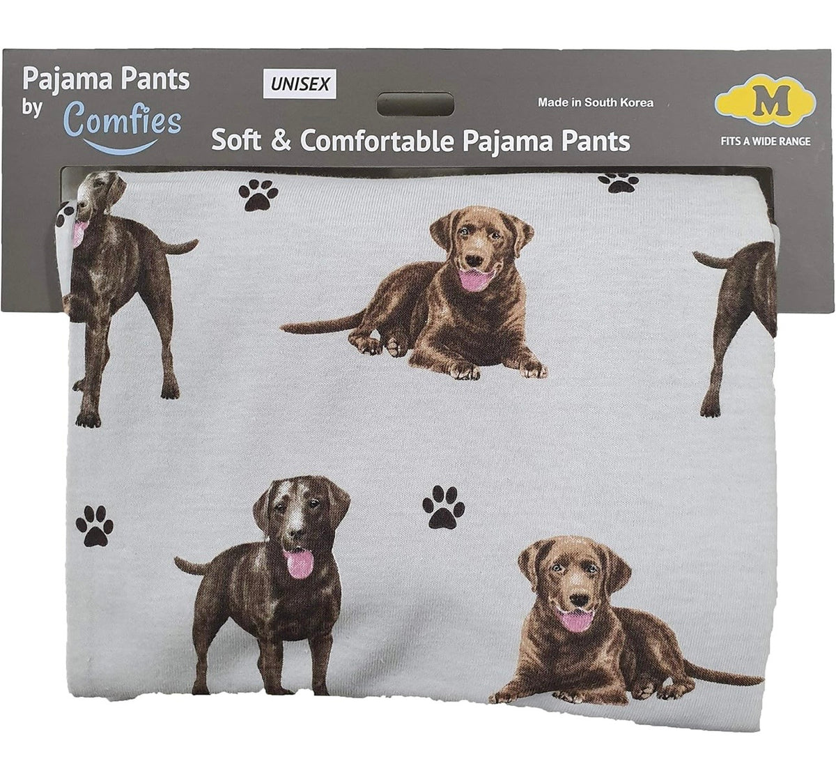 CHOCOLATE LABRADOR Dog Adult Unisex PAJAMA BOTTOMS COMFIES Brand By E&S PETS (CHOOSE SIZE)