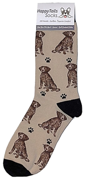 GERMAN SHORTHAIRED POINTER Dog Unisex Socks CHOOSE SOCK DADDY, HAPPY TAILS, LIFE IS BETTER - Novelty Socks for Less