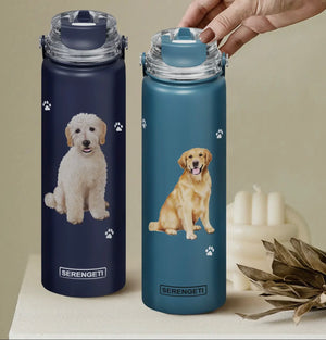 BEAGLE Dog Stainless Steel 24 Oz. Water Bottle SERENGETI Brand By E&S PETS