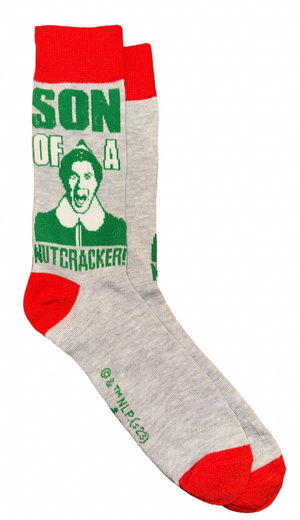 ELF The Movie Men’s CHRISTMAS Socks BUDDY THE ELF ‘SON OF A NUTCRACKER’ - Novelty Socks And Slippers