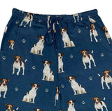 COMFIES UNISEX JACK RUSSELL PAJAMA BOTTOMS E&S PETS (CHOOSE SIZE) - Novelty Socks And Slippers