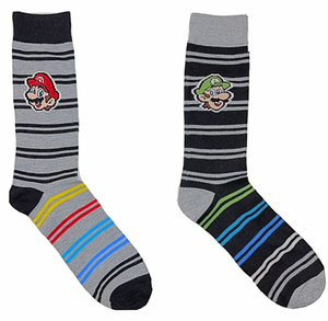 SUPER MARIO Men’s 2 Pair of Socks With LUIGI - Novelty Socks And Slippers