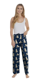 COMFIES Unisex GOLDENDOODLE Pajama Bottoms E&S PETS (CHOOSE SIZE) - Novelty Socks And Slippers