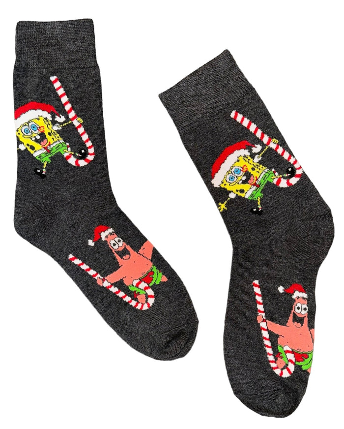 SPONGEBOB SQUAREPANTS Men’s CHRISTMAS SOCKS With PATRICK