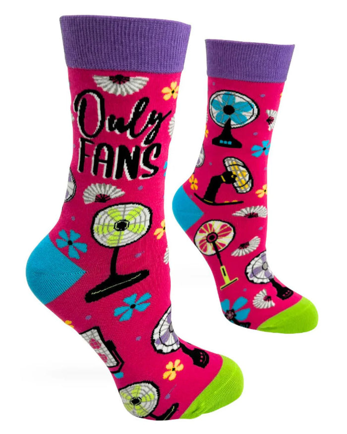 FABDAZ Brand Ladies ONLY FANS Socks With FANS ALL OVER