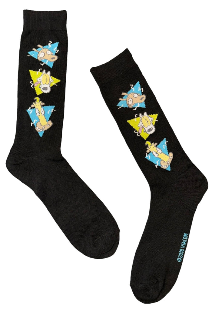 Rocko’s Modern Life Men’s Socks NICKELODEON HEFFER WOLFE, SPUNKY THE DOG