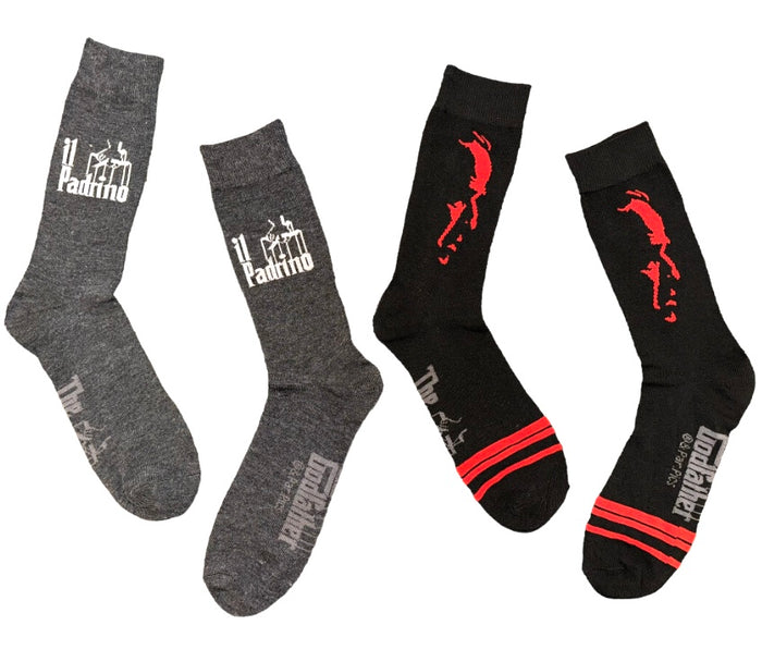 THE GODFATHER Movie Men’s 2 Pair of Socks ‘IL PADRINO’