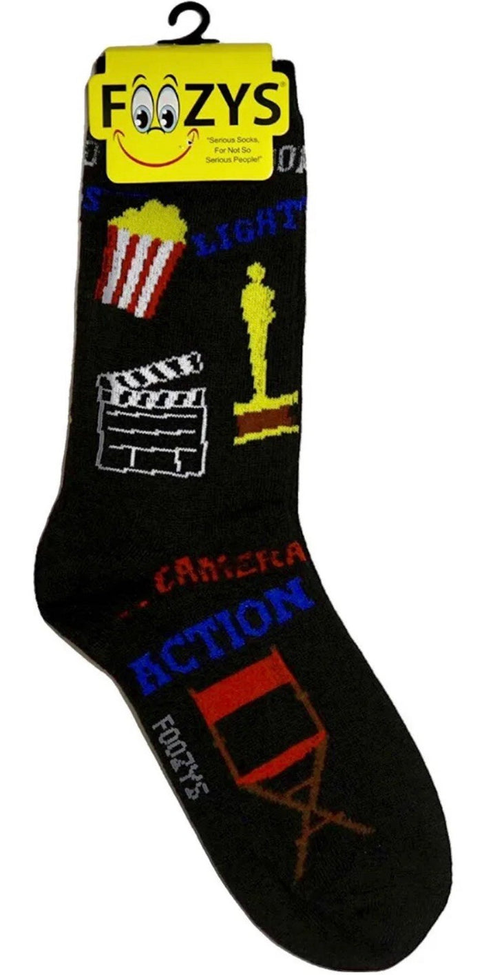 FOOZYS Brand Ladies THEATER HOLLYWOOD Socks OSCAR, POPCORN