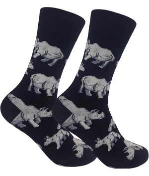 RHINOCEROS Adult Unisex Socks FUNATIC Brand - Novelty Socks And Slippers