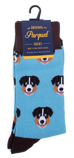 PARQUET Brand Men’s AUSTRALIAN SHEPHERD Dog Socks