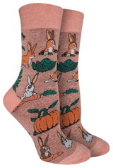 GOOD LUCK SOCK Brand Ladies RABBITS Socks - Novelty Socks And Slippers