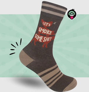 FUNATIC Brand Unisex ‘LET’S SMOKE SOME SHIT’ Socks