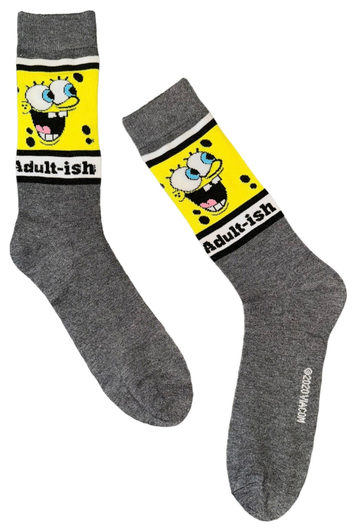 SPONGEBOB SQUAREPANTS Men's Socks ‘ADULT-ISH’